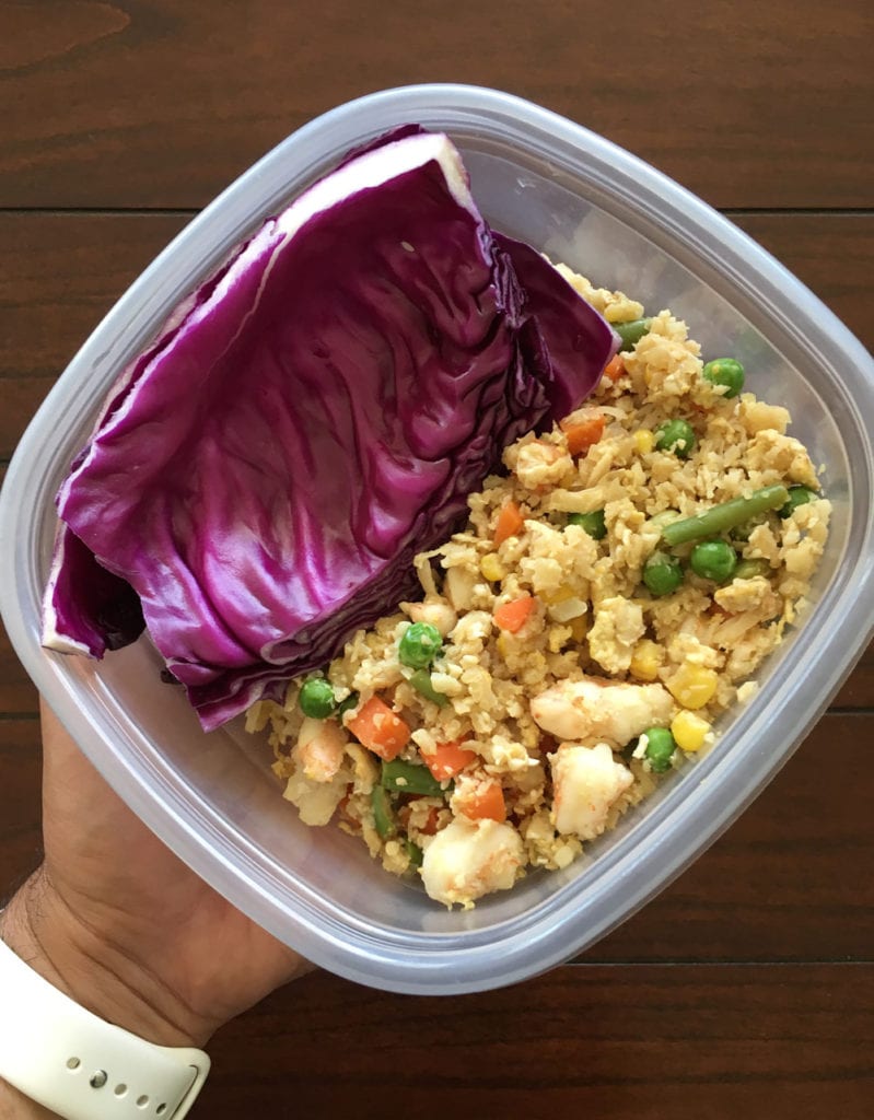 cauliflower rice meal prep
