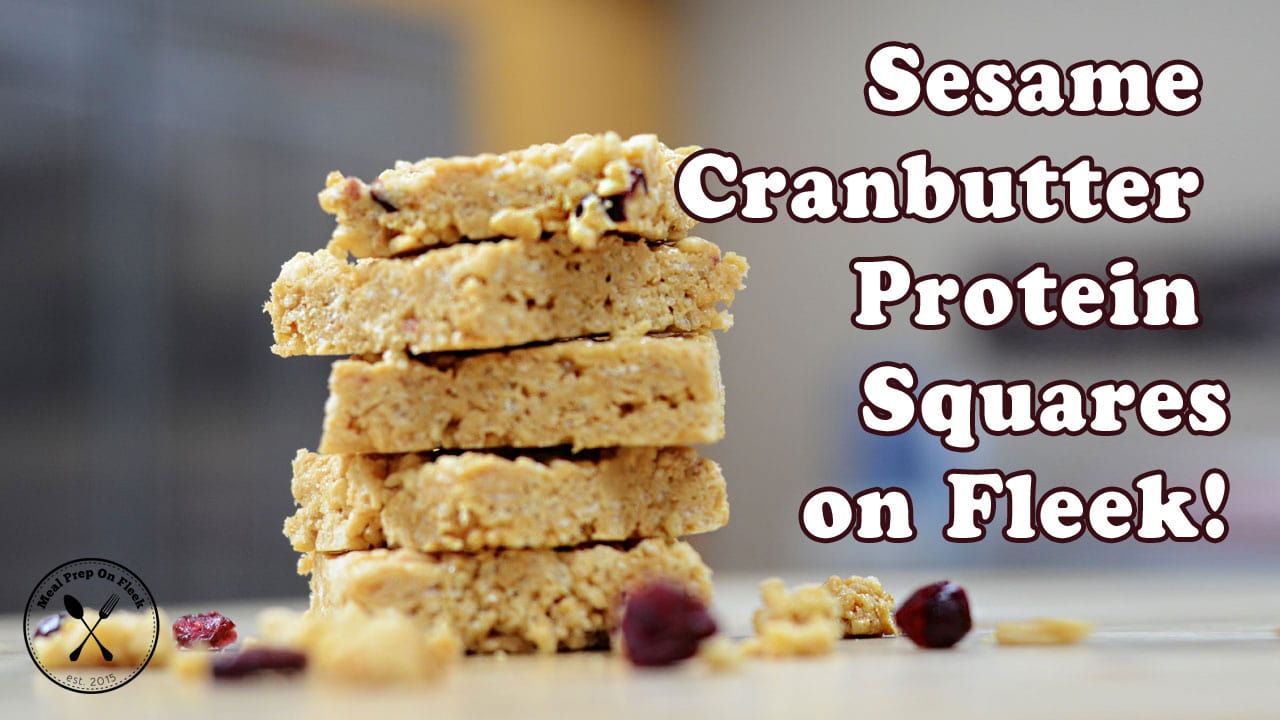 Sesame Cranbutter Protein Squares