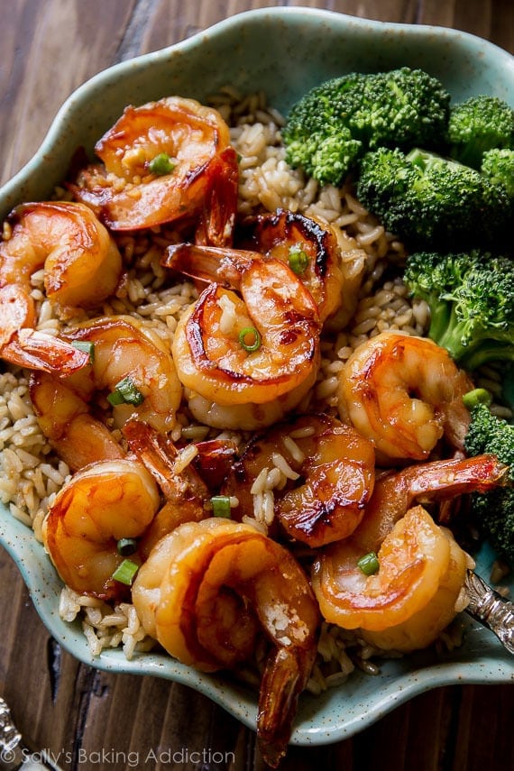 meal prep ideas : honey garlic shrimp