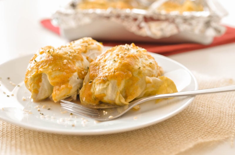Whole30 Pumpkin Mustard Stuffed Cabbage-5