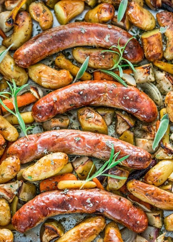 Baked Sausage and Apple Sheet Pan Recipes