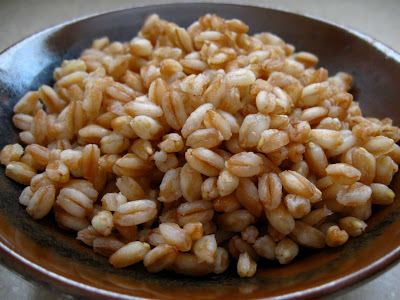 Farro on a plate