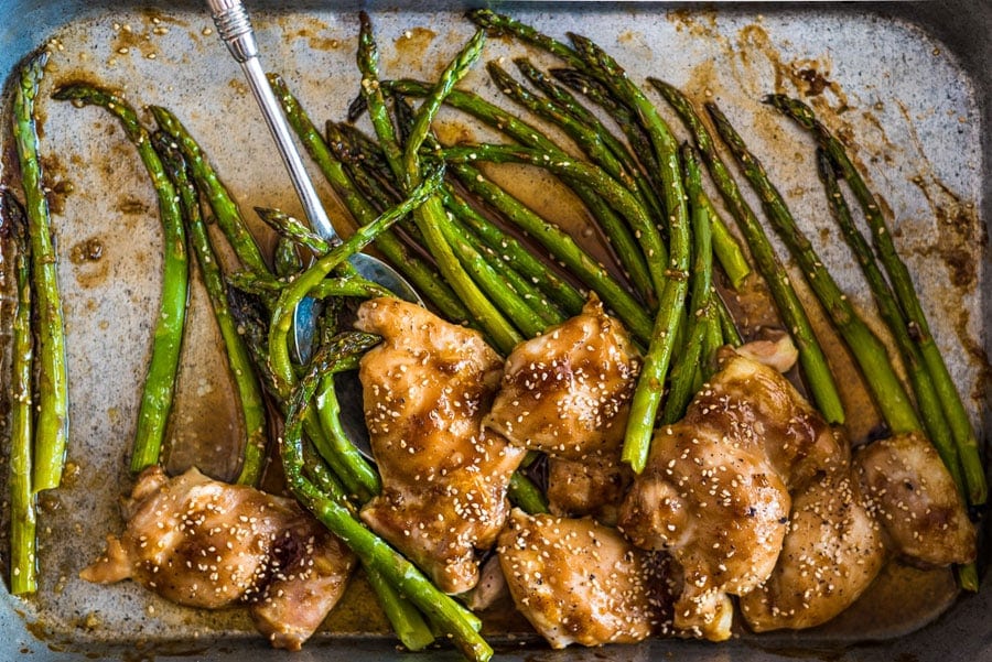 Chicken and Asparagus with Oyster Sauce