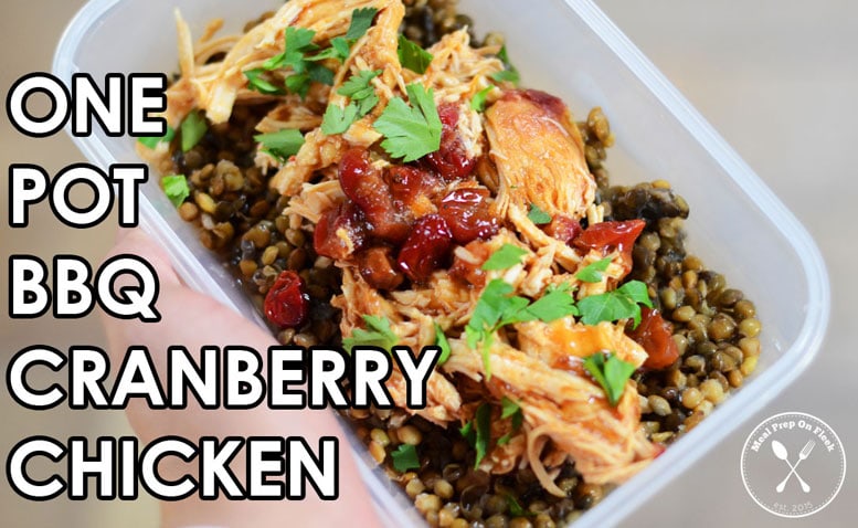 One Pot Crockpot BBQ Chicken Meal Prep recipe