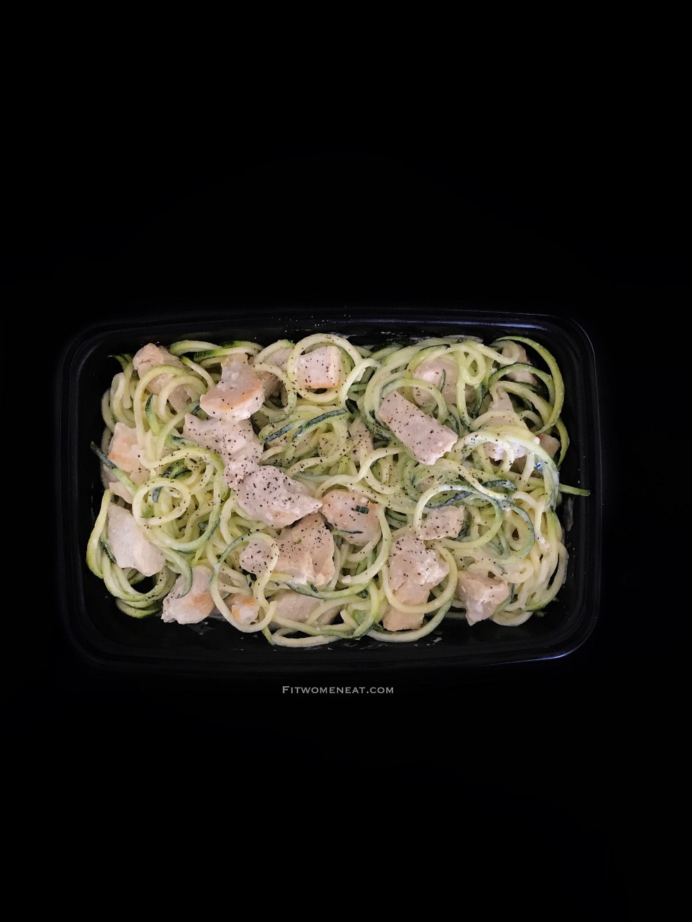 Creamy Garlic Zoodles with Chicken