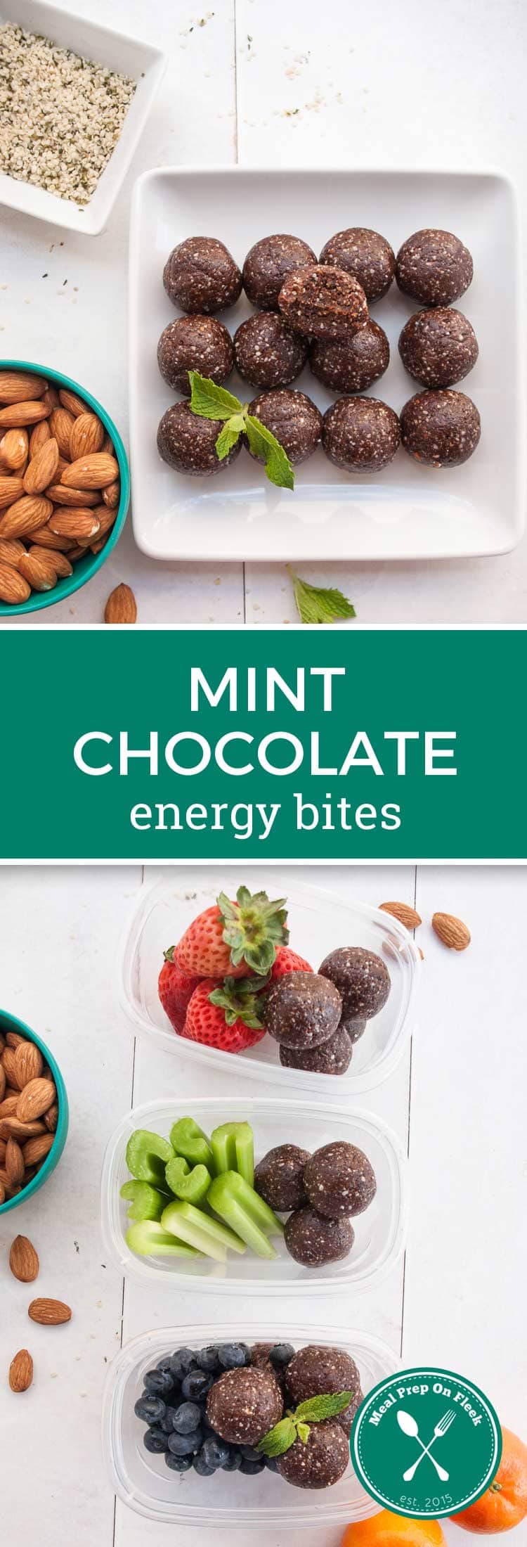 Mint Chocolate Energy Bites Meal Prep Recipe