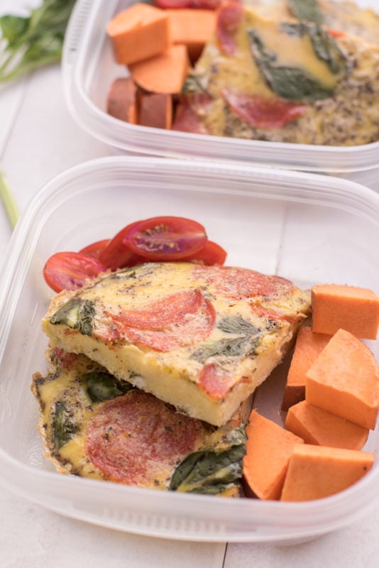 Pizza Frittata Meal Prep