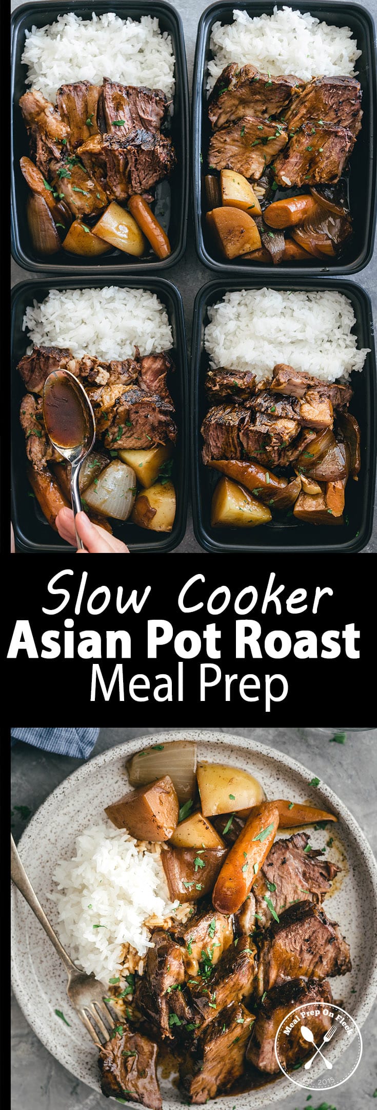 Slow Cooker Asian Pot Roast Meal Prep Recipe