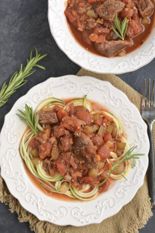 Low Carb Crockpot Beef Ragu Meal Prep