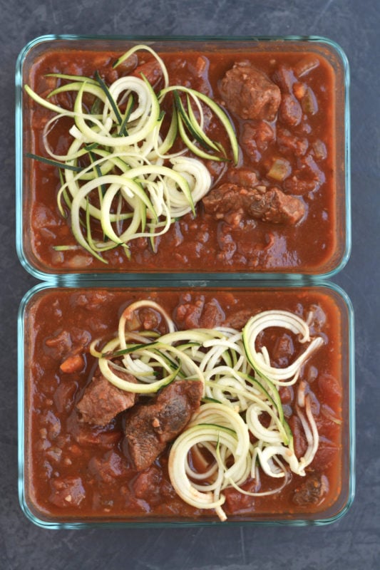 Low Carb Crockpot Beef Ragu Meal Prep