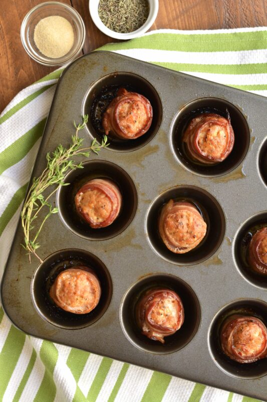 Keto Bacon Sausage Meatballs