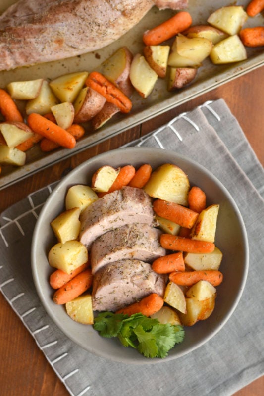 Sheet Pan Pork Tenderloin Meal Prep