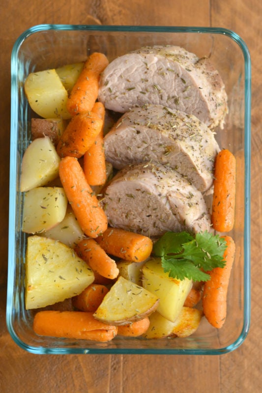 Sheet Pan Pork Tenderloin Meal Prep