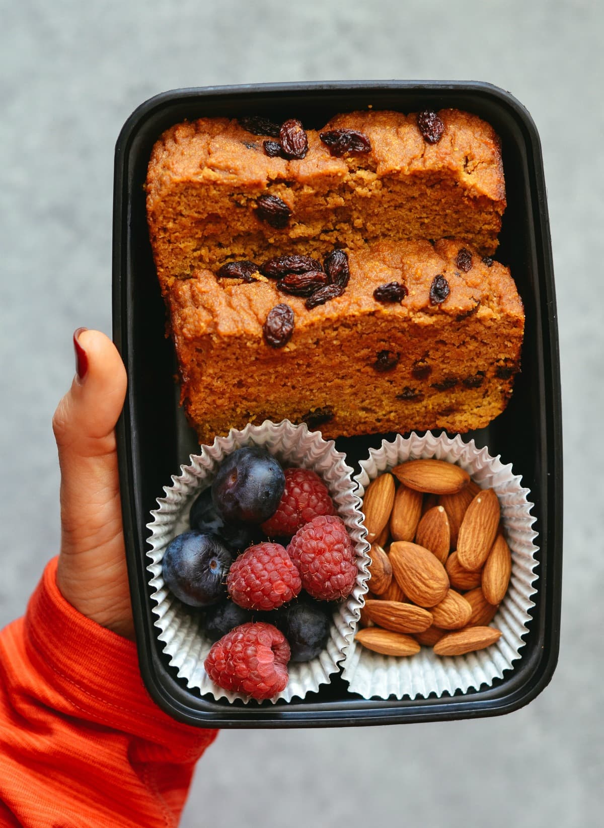 Cinnamon Raisin Sweet Potato Snack Bread