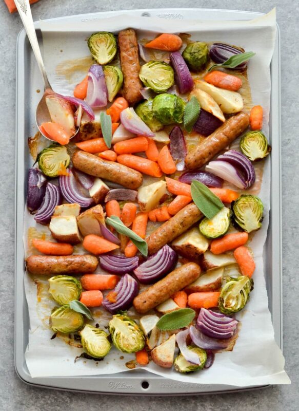 Sheet Pan Marmalade Sausage Meal Prep
