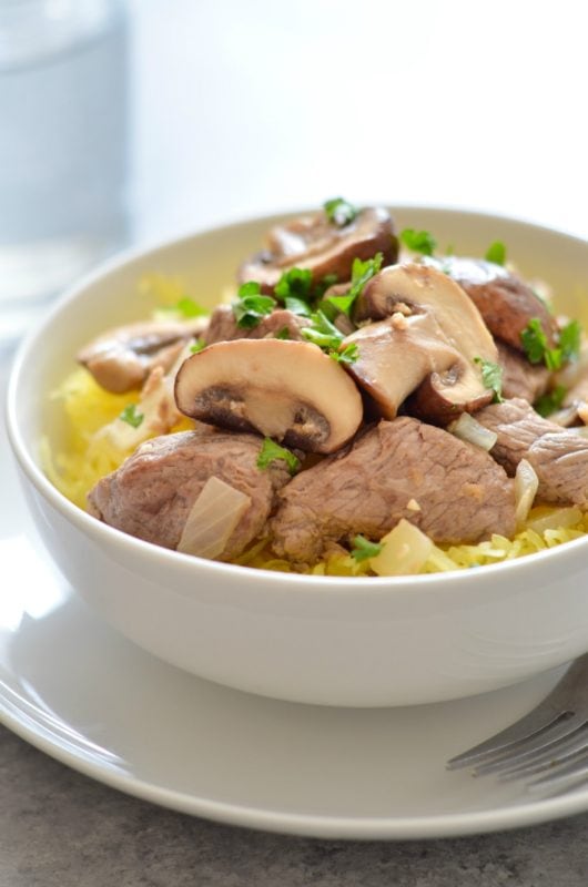 One Pan Paleo Beef Stroganoff - 1