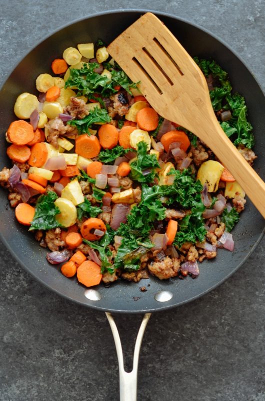 Sausage, Kale & Pomegranate Hash Meal Prep