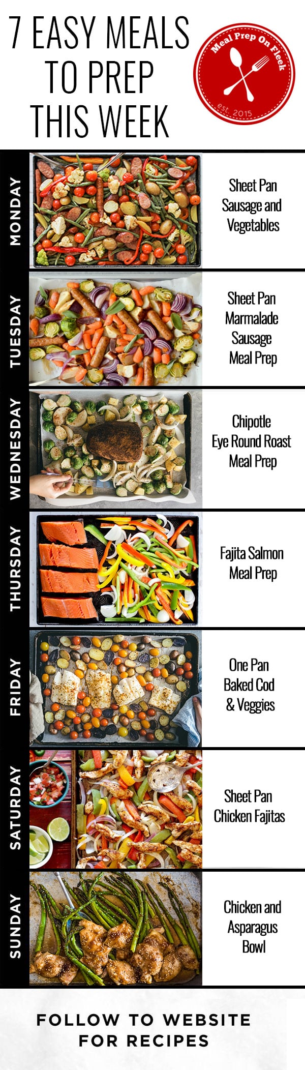 One Pan Make Ahead Meal Prep Recipes