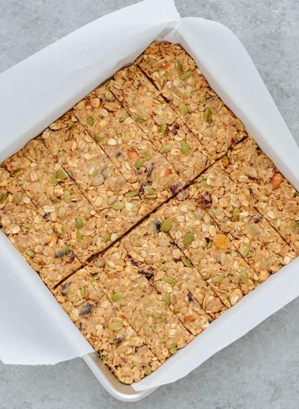 Nutty Peanut Butter Trail Mix Bars 