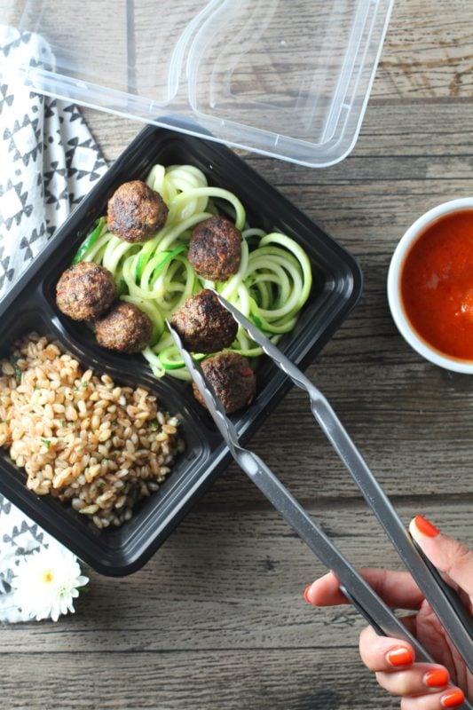 Keto Lamb Meatball Meal Prep