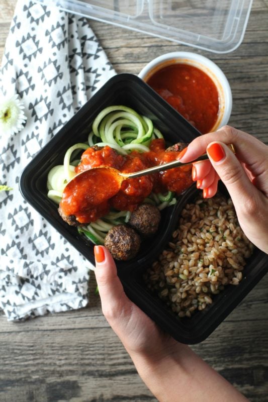 Keto Lamb Meatball Meal Prep