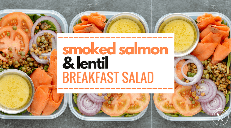 Smoked Salmon & Lentil Breakfast Salad