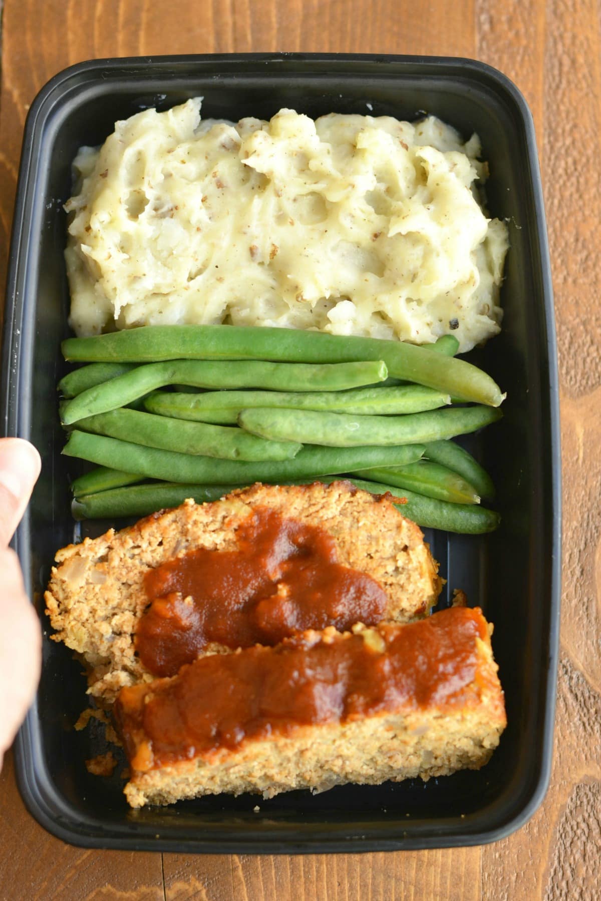Apple BBQ Meatloaf & Mashed Potato Meal Prep