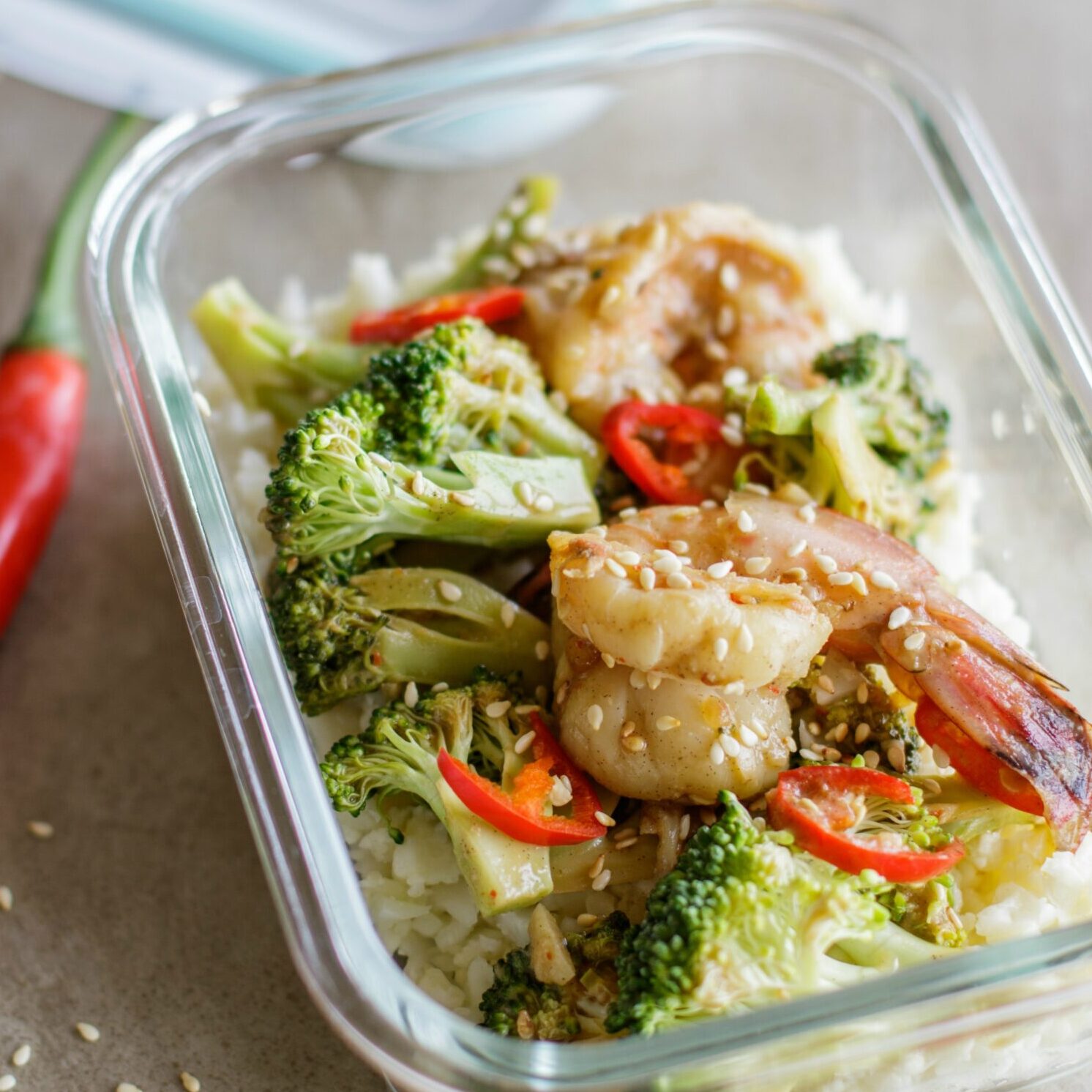 Whole30 Garlic Shrimp & Broccoli Meal Prep