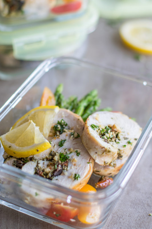 Whole30 Pesto Chicken Meal Prep