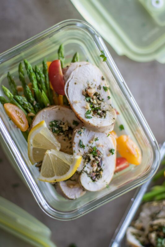 Whole30 Pesto Chicken Meal Prep