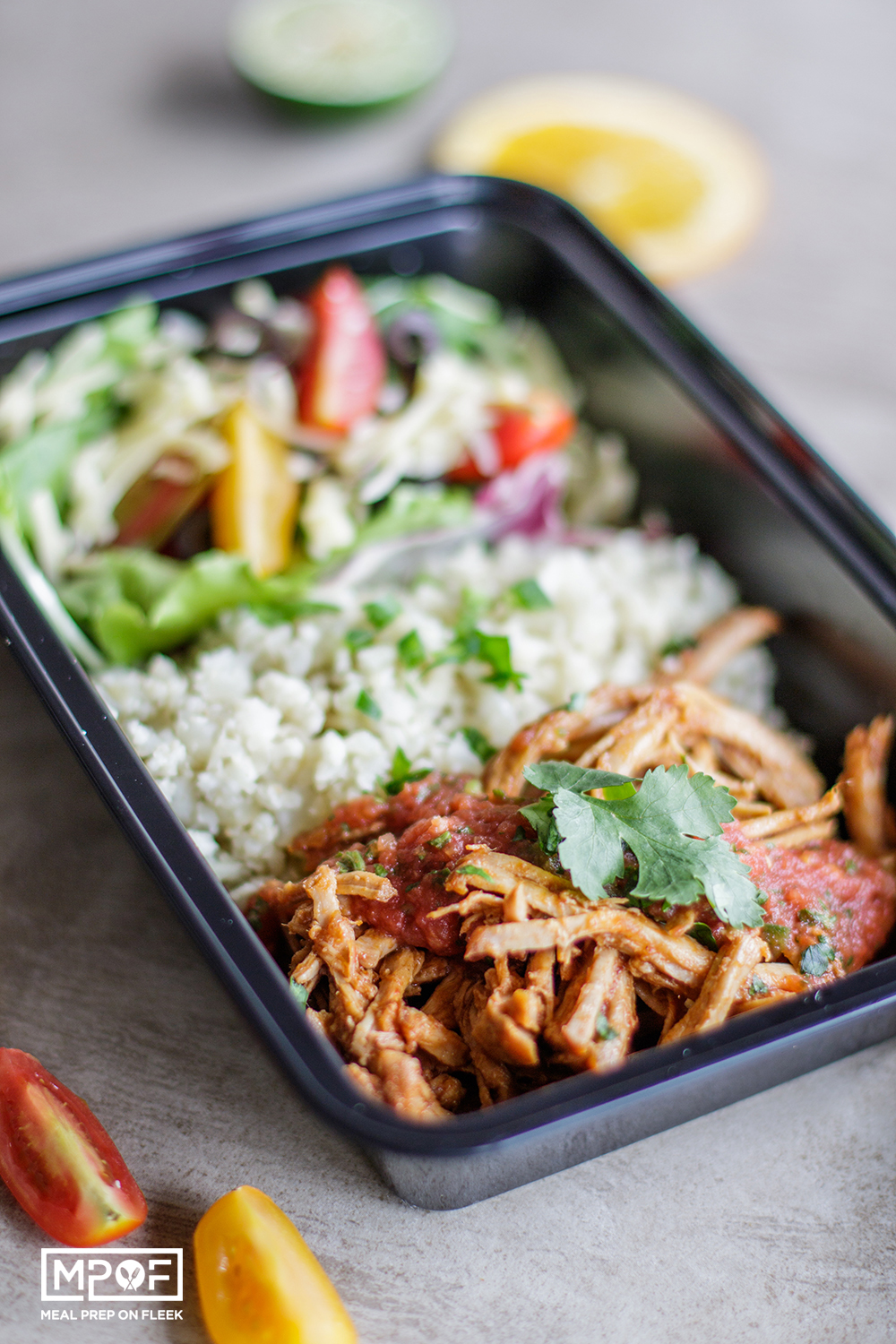 Slow Cooker Carnitas Bowls Meal Prep Recipe