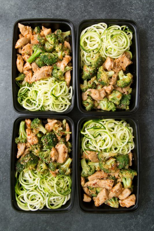 Keto Sesame Chicken & Broccoli Stir Fry Meal Prep