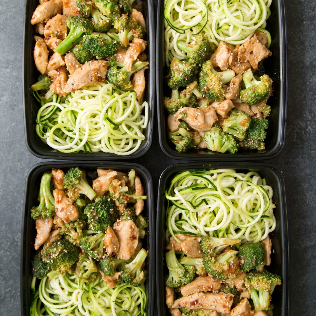 Keto Sesame Chicken & Broccoli Stir Fry Meal Prep