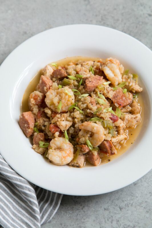 One Pot Whole30 Jambalaya Meal Prep 