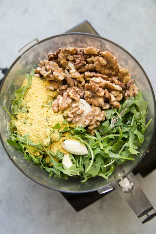 Vegan Arugula Pesto Pasta Meal Prep
