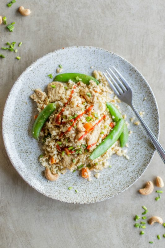Low Carb Pork Fried Rice Meal Prep