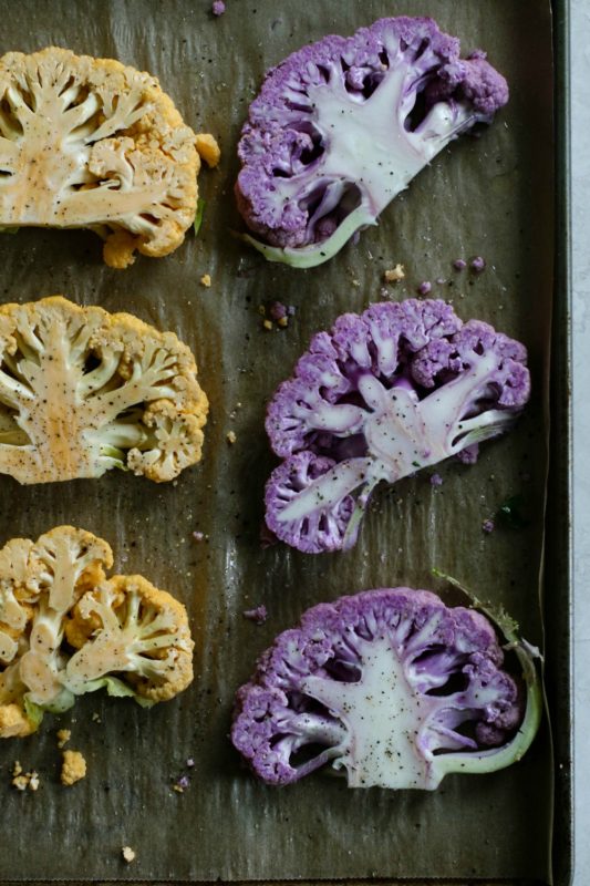 Cauliflower Steak With Quinoa & Tahini Meal Prep