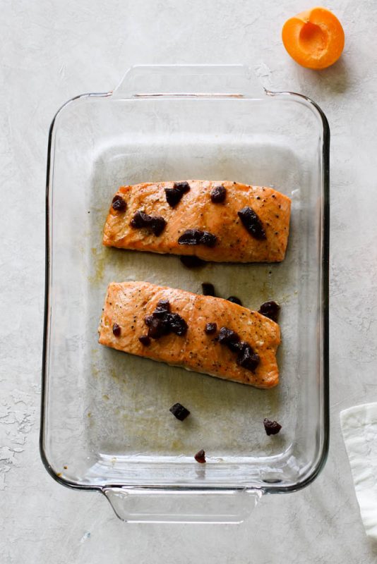 Paleo Apricot Salmon Meal Prep