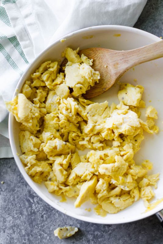 Scrambled Egg Stuffed Sweet Potato Meal Prep