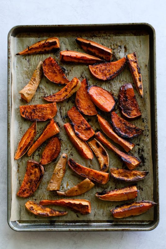 Sweet Potato Wedges With Tahini