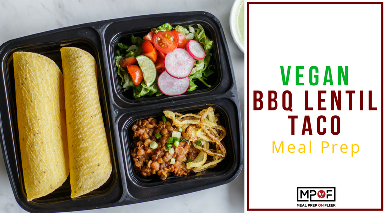 Vegan BBQ Lentil Taco Meal Prep blog