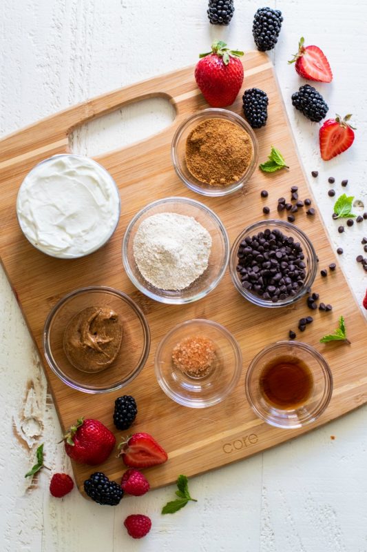 Greek Yogurt Cookie Dough Fruit Dip