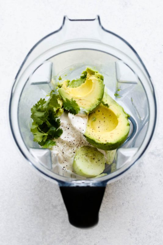 Chilled Avocado Soup Meal Prep