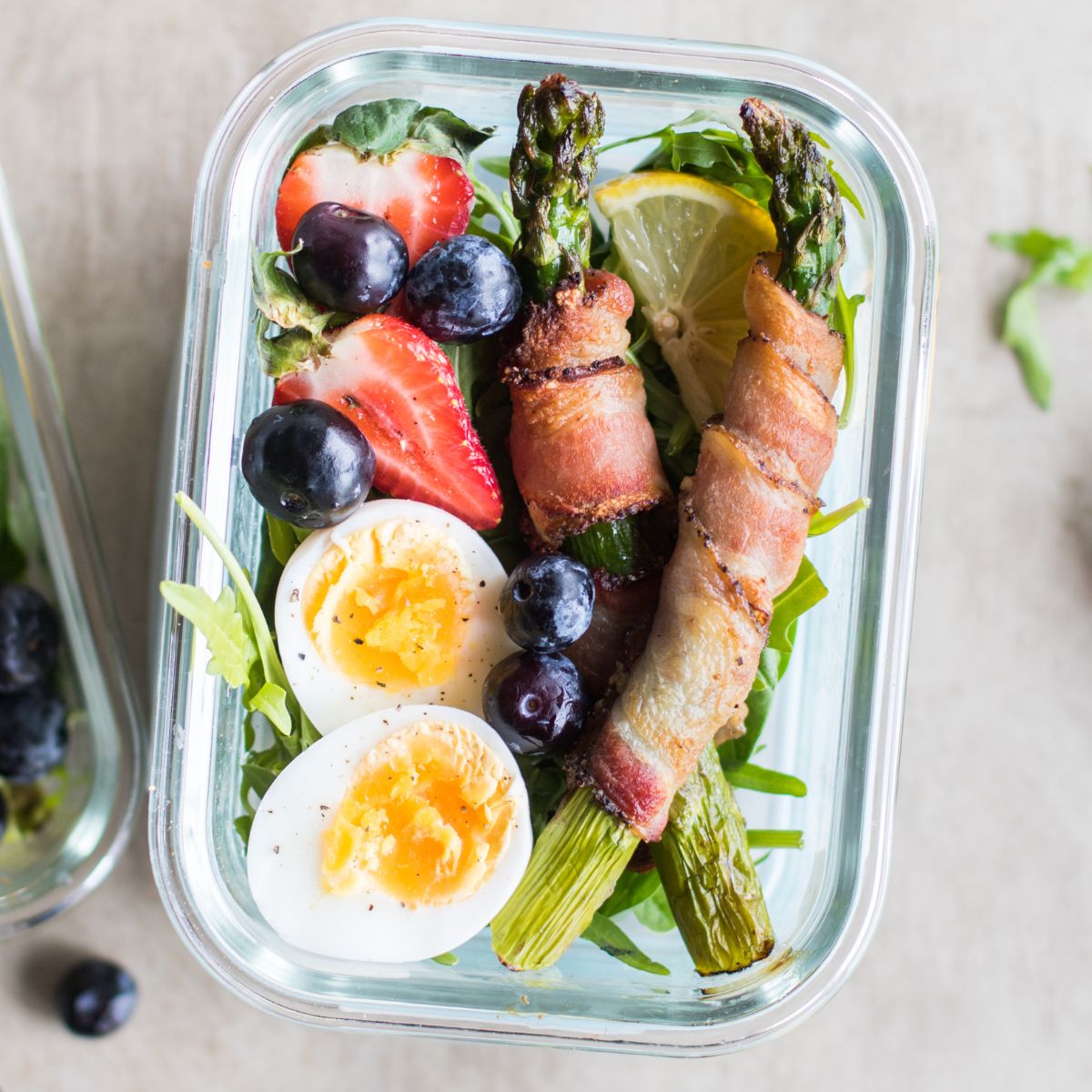 Keto Bacon Wrapped Asparagus Breakfast Bowls