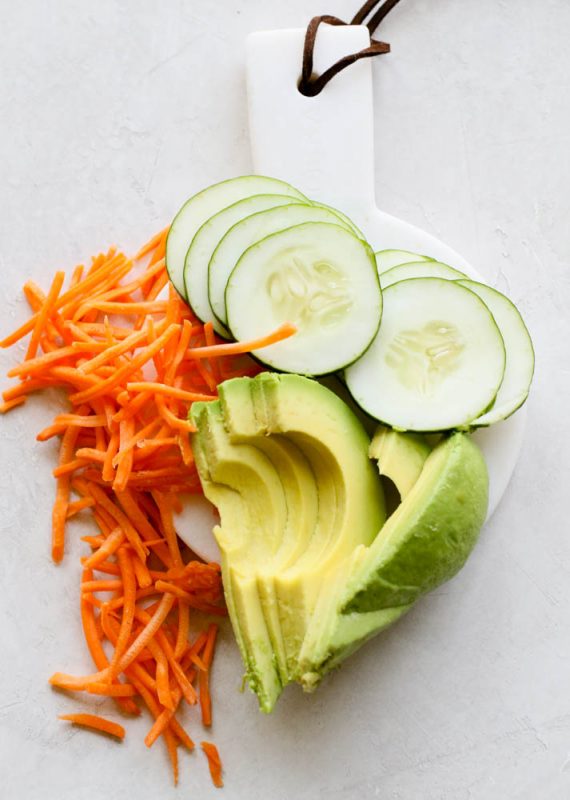 Cauliflower Rice Salmon Poke Bowl Meal Prep