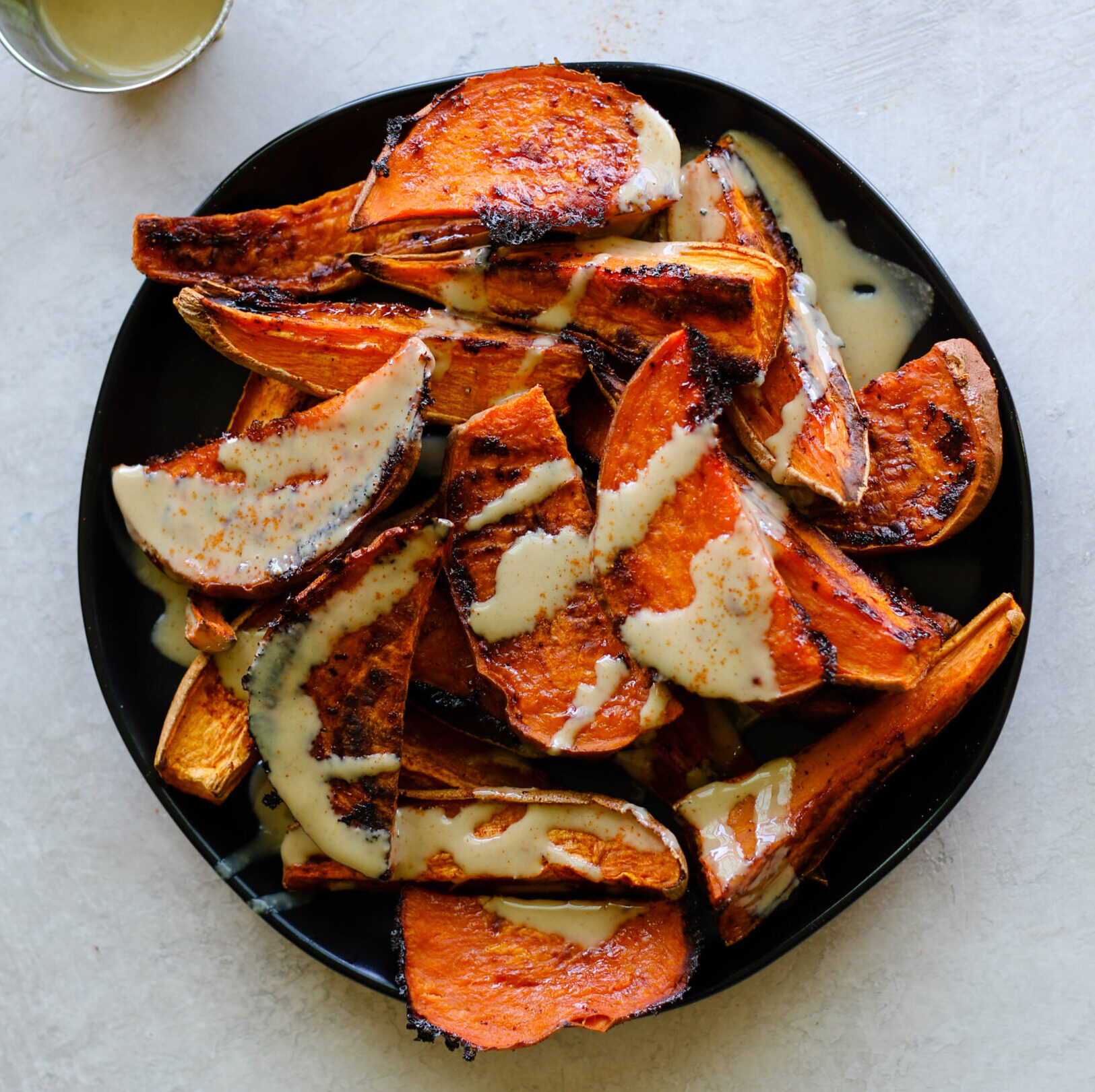 Spicy Sweet Potato Wedges with Tahini-5