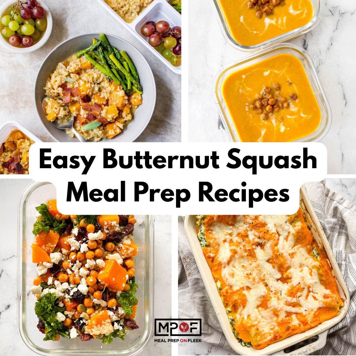 easy butternut squash meal prep recipes
