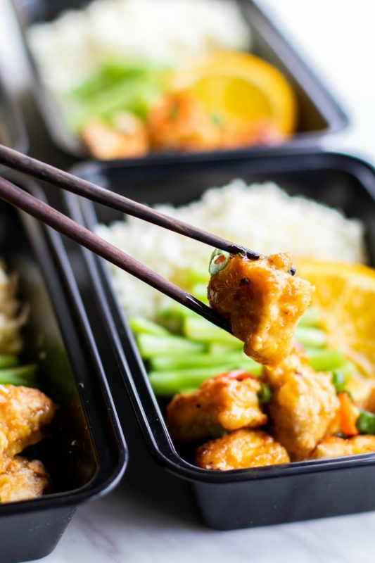 Paleo Orange Chicken Meal Prep