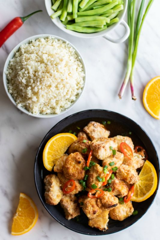Paleo Orange Chicken Meal Prep