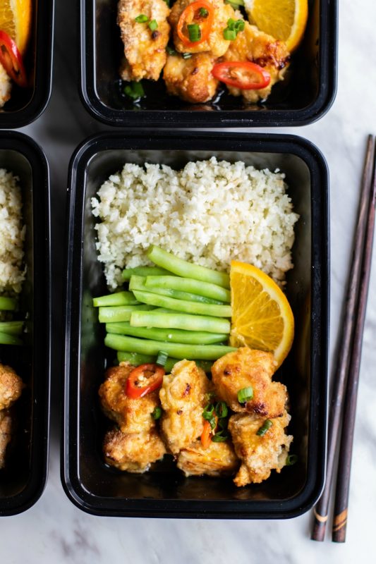 Paleo Orange Chicken Meal Prep